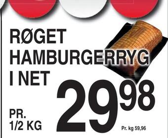 ABC Lavpris Røget hamburgerryg i net tilbud
