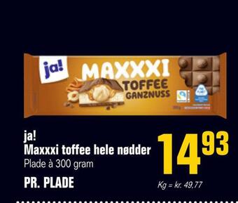 Poetzsch Padborg Ja! maxxxi toffee hele nødder tilbud