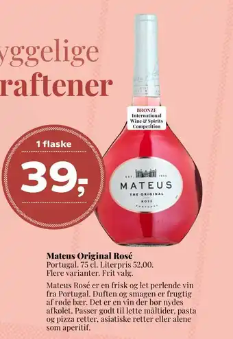 Dagli'Brugsen Mateus original rosé tilbud