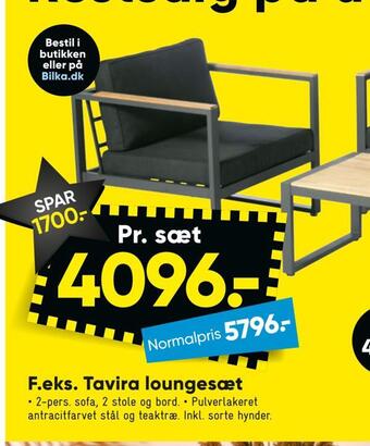 Bilka Tavira loungesæt tilbud