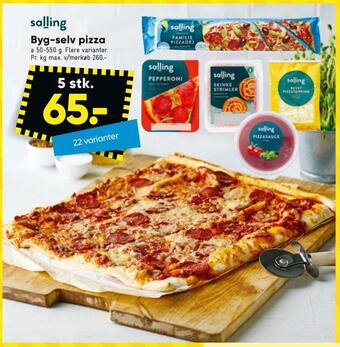 Bilka Byg-selv pizza tilbud