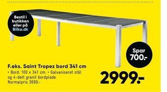 Bilka Saint tropez bord 341 cm tilbud