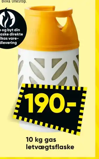 Bilka 10 kg gas letvægts flaske tilbud