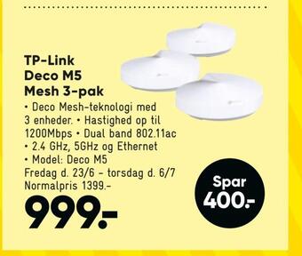 Bilka Tp-link deco m5 mesh 3-pak tilbud