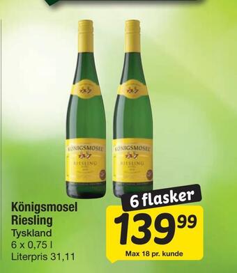 Fakta Tyskland Königsmosel riesling tilbud