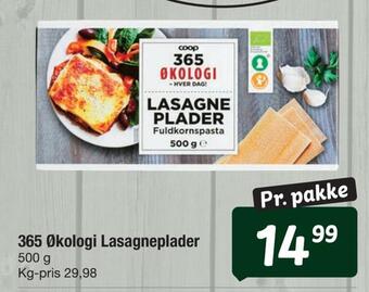 Fakta Tyskland 365 økologi lasagneplader tilbud