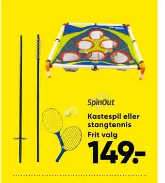 Bilka Kastespil eller stangtennis tilbud