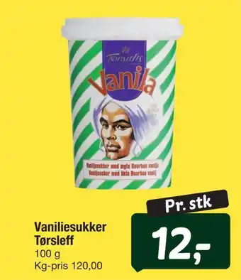Vaniliesukker tørsleff