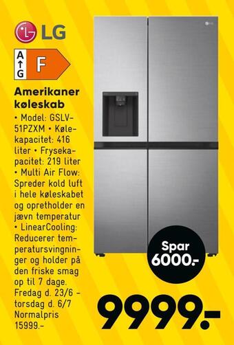 Bilka Amerikaner køleskab tilbud