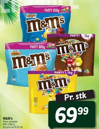 Fakta Tyskland M&m's tilbud