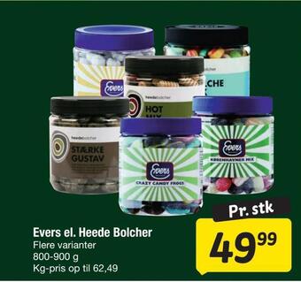 Fakta Tyskland Evers el. heede bolcher tilbud
