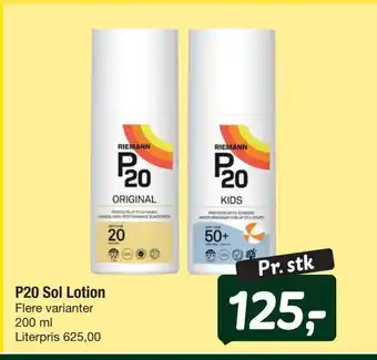 Fakta Tyskland P20 sol lotion tilbud