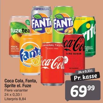 Fakta Tyskland Coca cola, fanta, sprite el. fuze tilbud