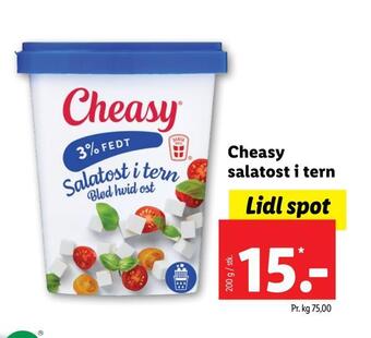 Lidl Cheasy salatost i tern tilbud