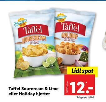 Taffel sourcream & lime eller holiday hjerter