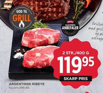 MENY Argentinsk ribeye tilbud
