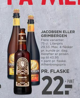 MENY Jacobsen eller grimbergen tilbud