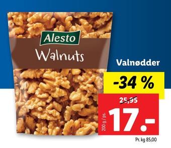 Lidl Valnødder tilbud