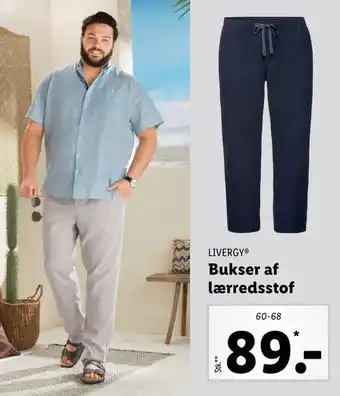 Lidl Bukser af lærredsstof tilbud
