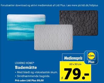 Lidl Bademåtte tilbud