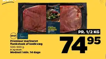 Netto Premieur marineret flanksteak af kødkvæg tilbud