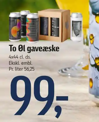 Føtex To øl gaveæske tilbud