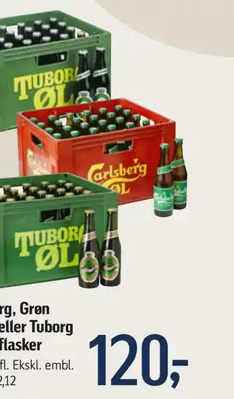 Føtex Carlsberg, grøn eller tuborg classic flasker tilbud