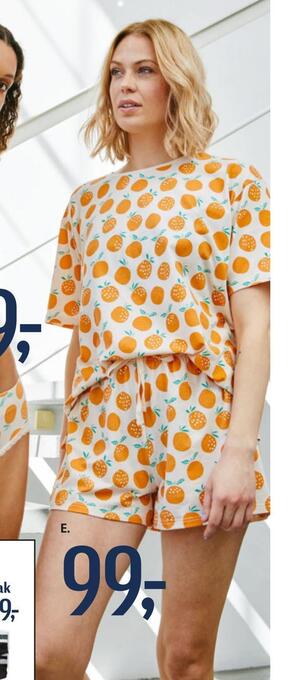 Føtex Natkjole eller pyjamas med shorts tilbud