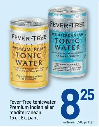 REMA 1000 Fever-tree tonicwater premium indian eller mediterranean tilbud