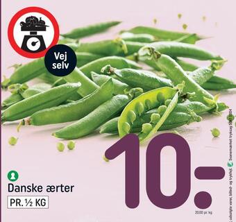 REMA 1000 Danske ærter tilbud