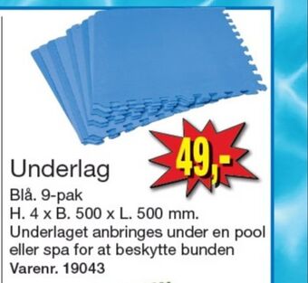 Harald Nyborg Avenli pool underlag tilbud