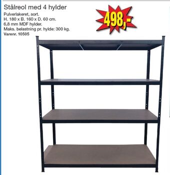 Harald Nyborg Ukendt stålreol tilbud
