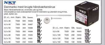 Harald Nyborg Nkt fasteners skruer tilbud