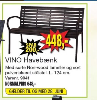 Harald Nyborg Ukendt havebænk tilbud