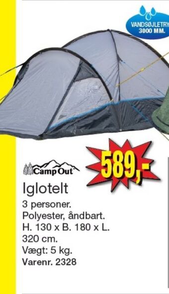 Harald Nyborg Camp out telt tilbud