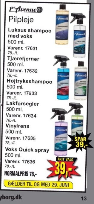 Harald Nyborg 1st avenue autoshampoo tilbud
