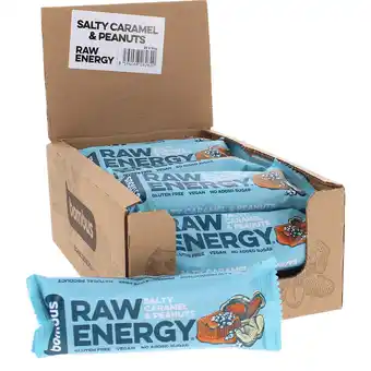 Motatos Bombus raw energy 20-pak energi bar peanuts & saltkaramel tilbud