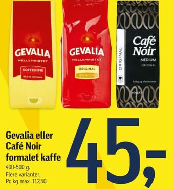 Koffeinfri kaffe formalet
