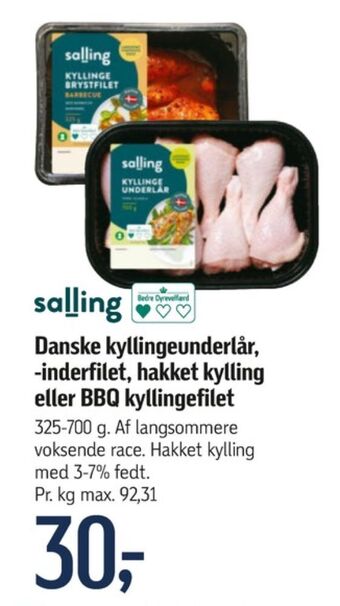 Føtex Salling kyllingebrystfilet tilbud