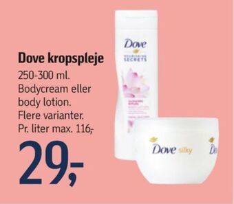Føtex Dove bodylotion tilbud