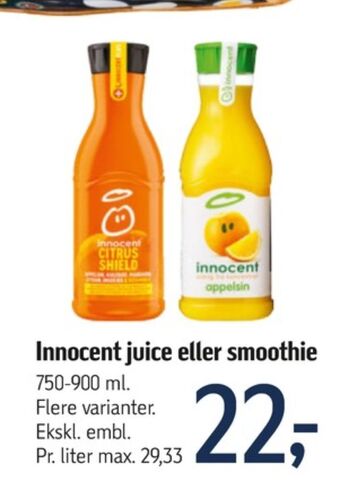 Føtex Innocent appelsinjuice tilbud