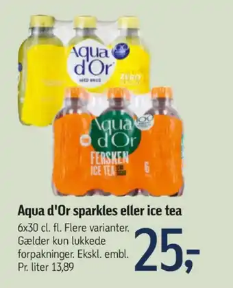Føtex Aqua d'or ice tea tilbud