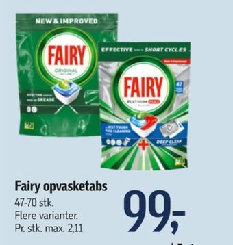Føtex Fairy maskinopvask-tabs tilbud
