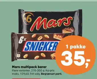 Kvickly Mars chokoladebar tilbud