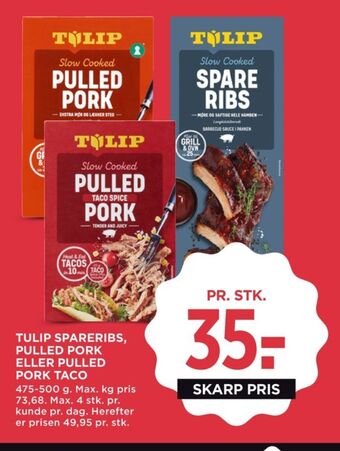 MENY Tulip spareribs tilbud
