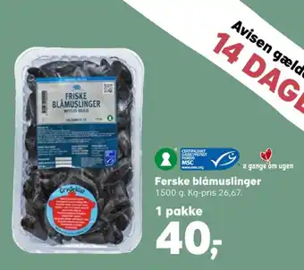 SuperBrugsen Vilsund blue blåmuslinger tilbud
