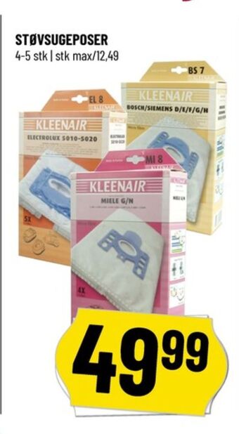 Kleenair støvsugerposer