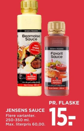 MENY Jensens køkken sauce flydende tilbud