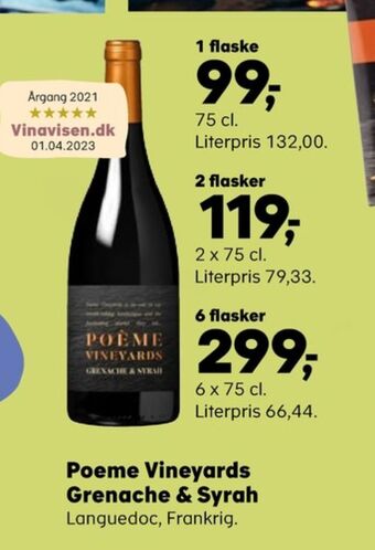 SuperBrugsen Ukendt fransk rødvin tilbud