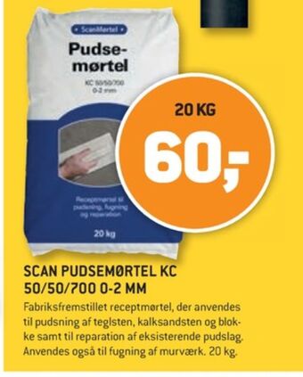 XL-BYG Scanmørtel mørtel tilbud